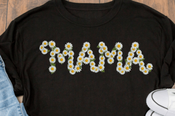 Download Word Mama Made of White Daisies Yellow - Daisies Collection
