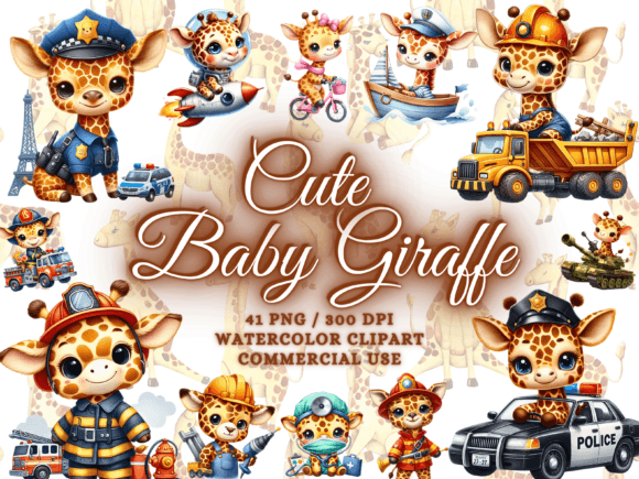 Download Cute Baby Giraffe Clipart - Giraffe Png - Baby giraffe clipart Collection
