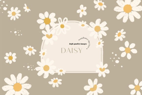 Download Boho Daisies Watercolor Clipart - Daisies Collection