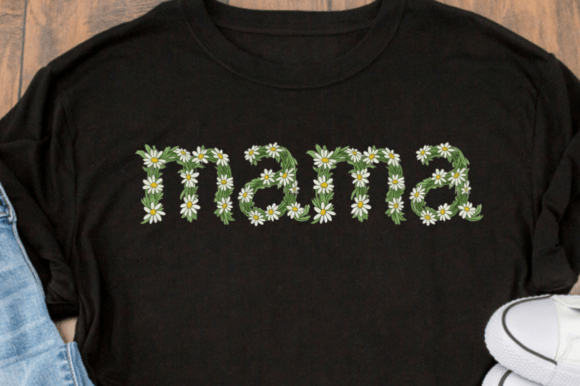 Download Floral Mama Text with White Daisies - Daisies Collection