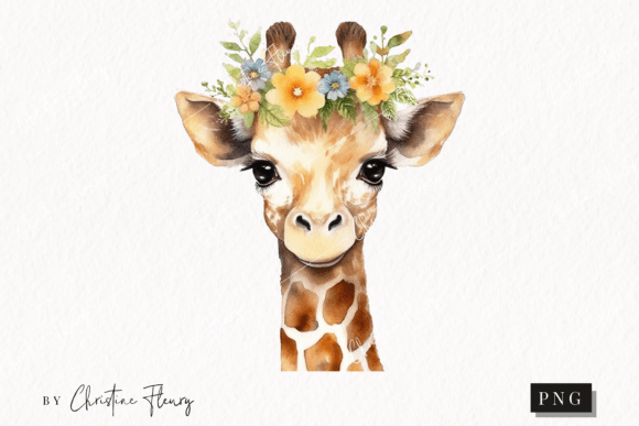Download Watercolor Baby Giraffe Clipart - Baby giraffe clipart Collection