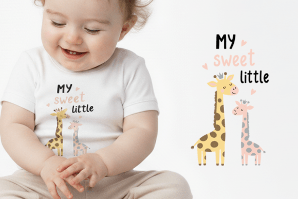 Download Baby Giraffe Clipart My Sweet Little PNG - Baby giraffe clipart Collection