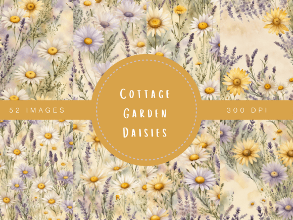 Download Cottage Garden Daisies – Watercolor Flor - Daisies Collection